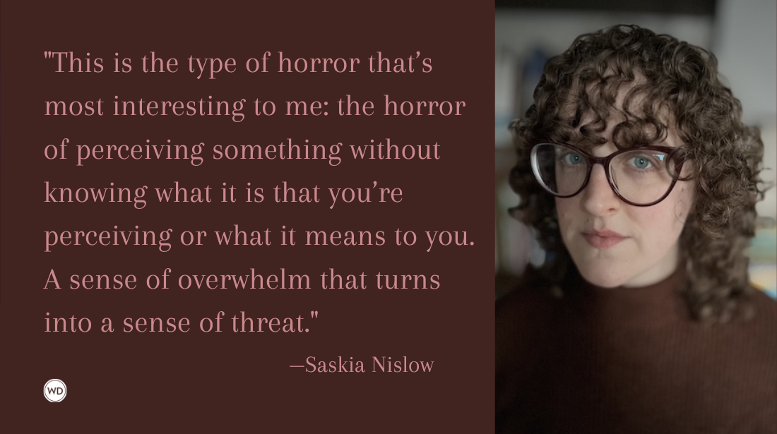 Author photo of Saskia Nislow with quote