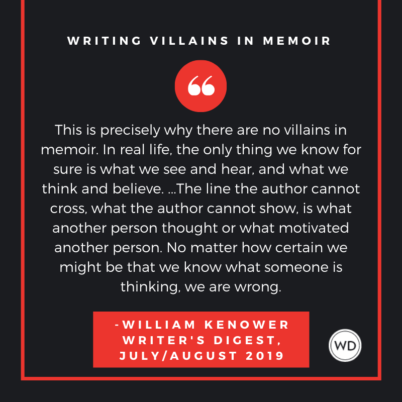 Your Own Worst Enemy: Writing Villains in Memoir