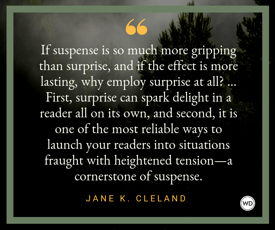 Surprise vs. Suspense and How to Pair Them in Your Writing